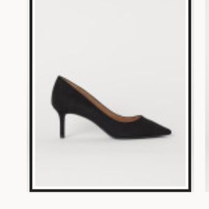 Black, faux suede, Pumps 👠